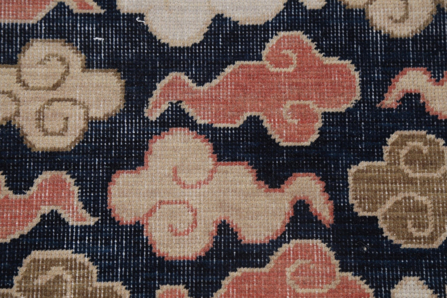 Handmade Wool Art Deco Oriental Runner Rug 2x6
