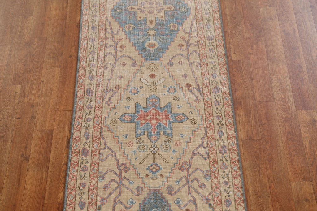 Handmade Heriz Serapi Turkish Runner Rug 2x6