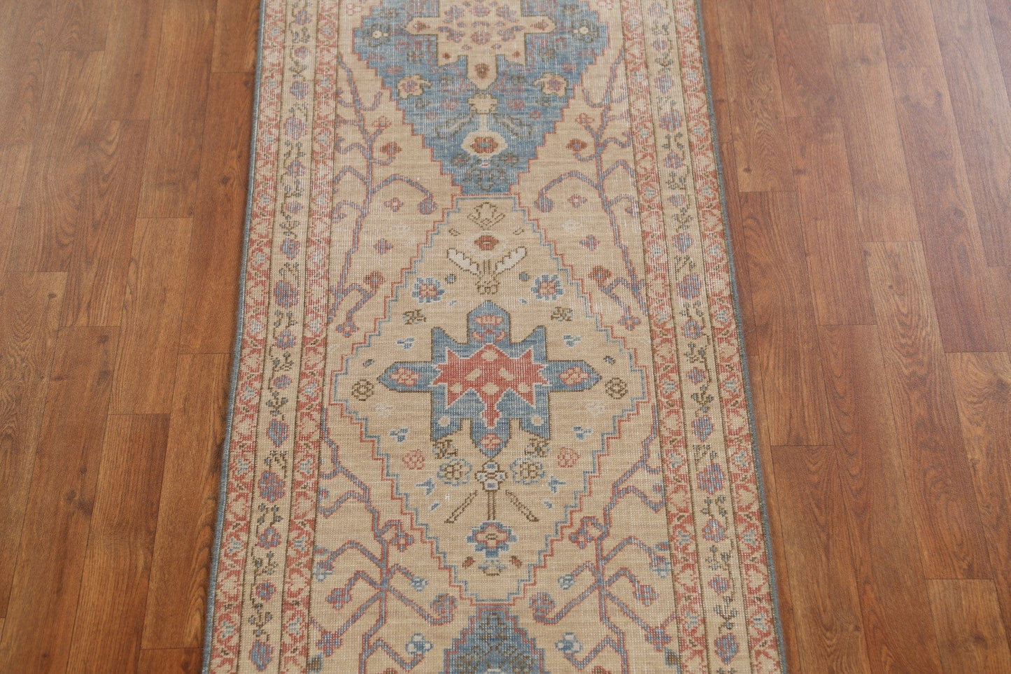 Handmade Heriz Serapi Turkish Runner Rug 2x6