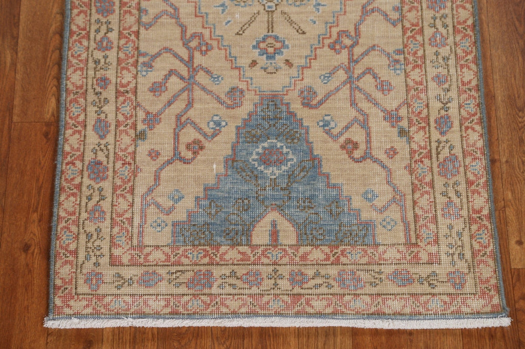 Handmade Heriz Serapi Turkish Runner Rug 2x6