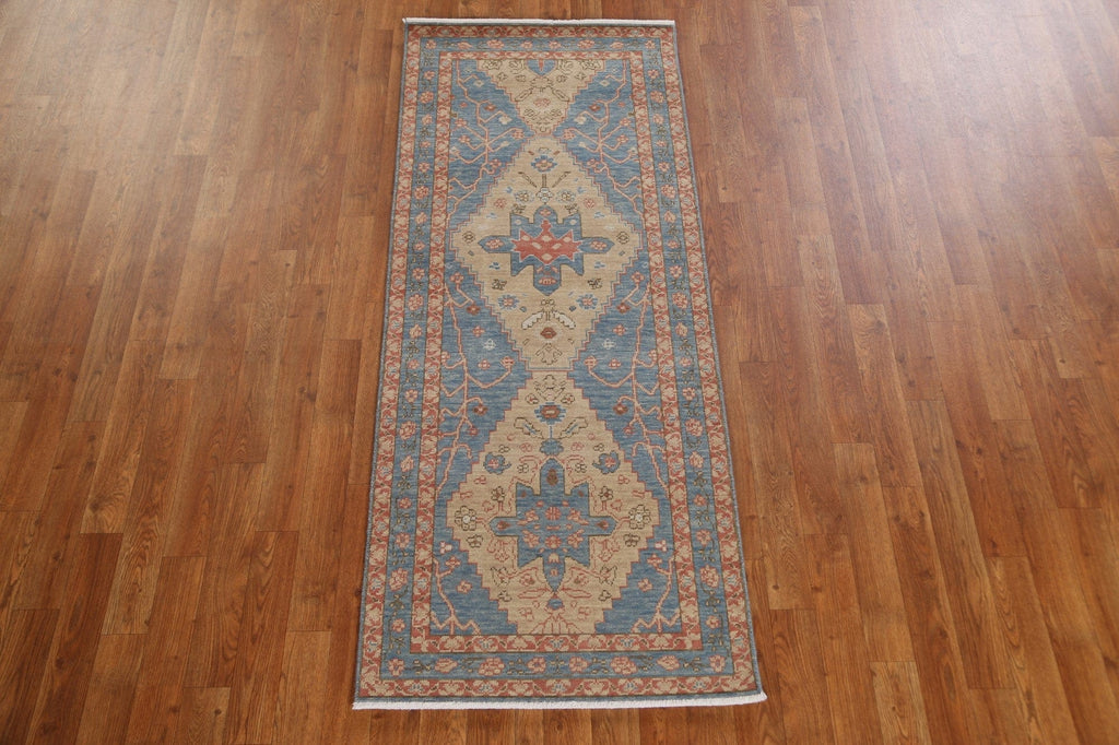 Handmade Heriz Serapi Turkish Runner Rug 2x6