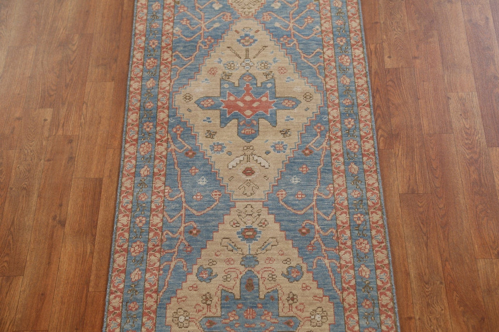 Handmade Heriz Serapi Turkish Runner Rug 2x6