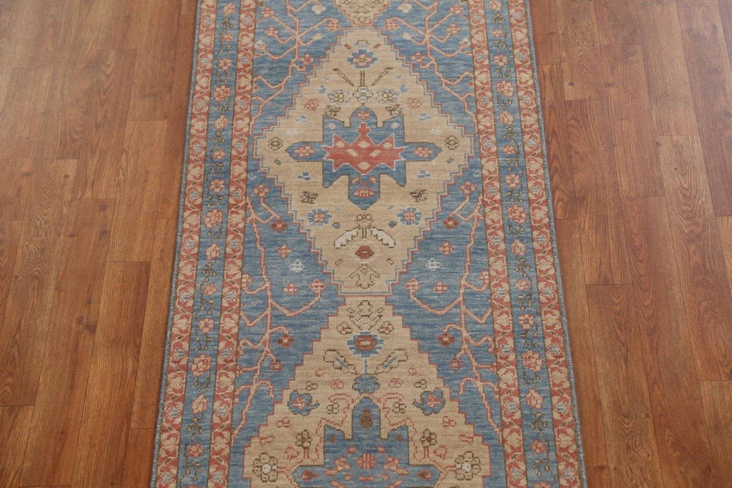 Handmade Heriz Serapi Turkish Runner Rug 2x6