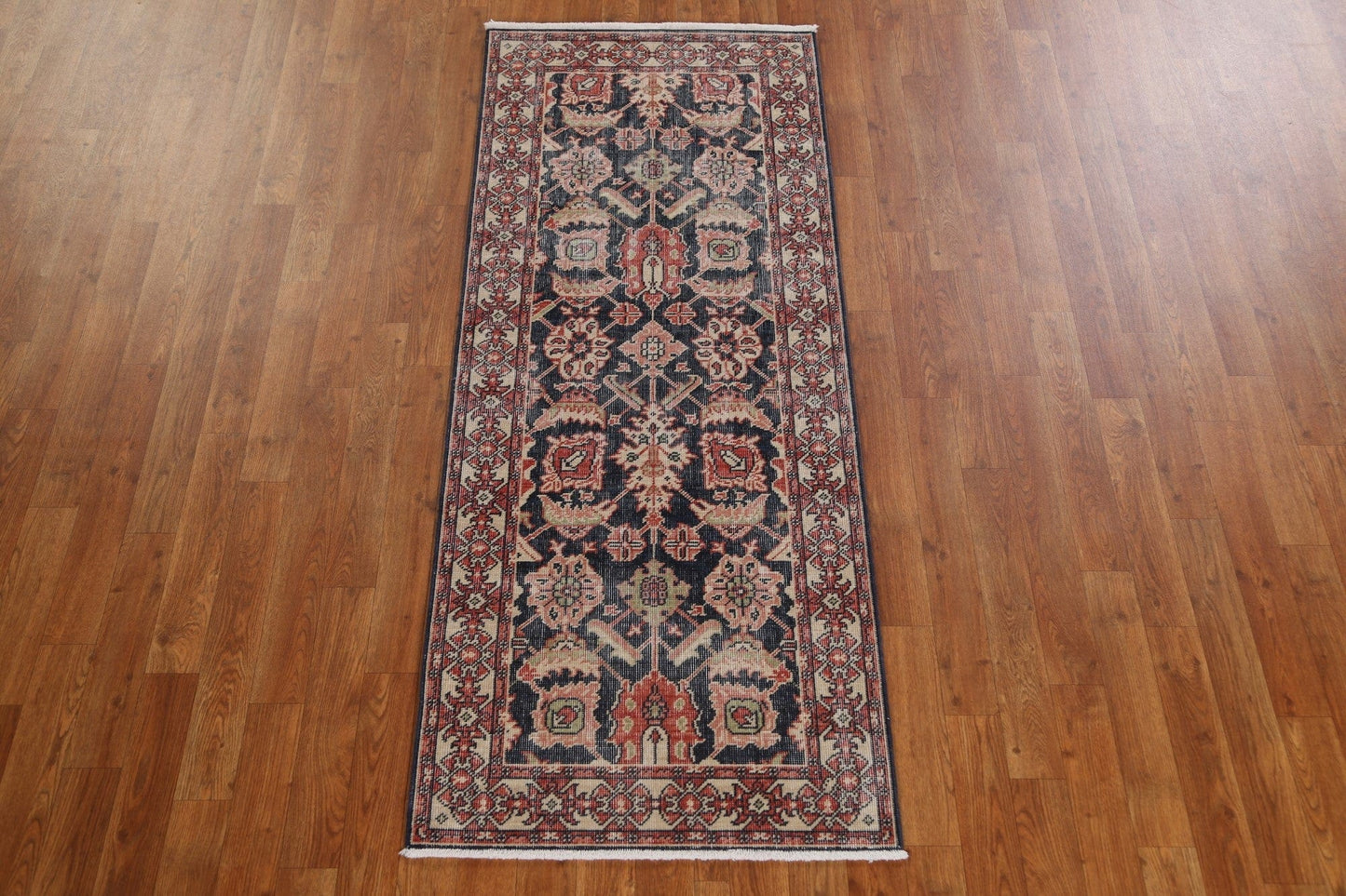 Hand-Knotted Ziegler Turkish Runner Rug 2x6