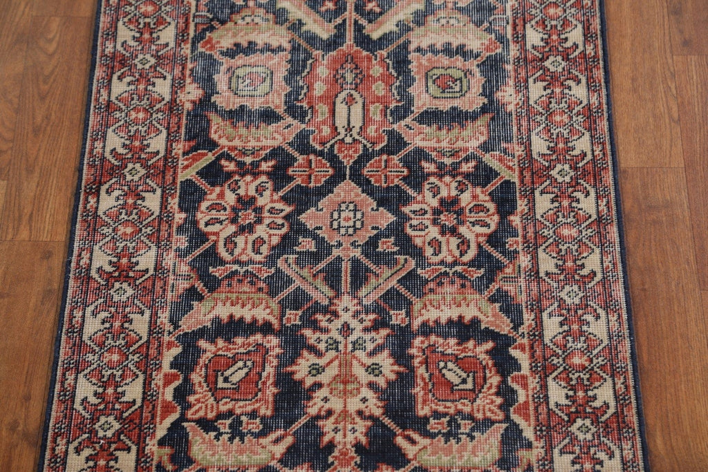 Hand-Knotted Ziegler Turkish Runner Rug 2x6