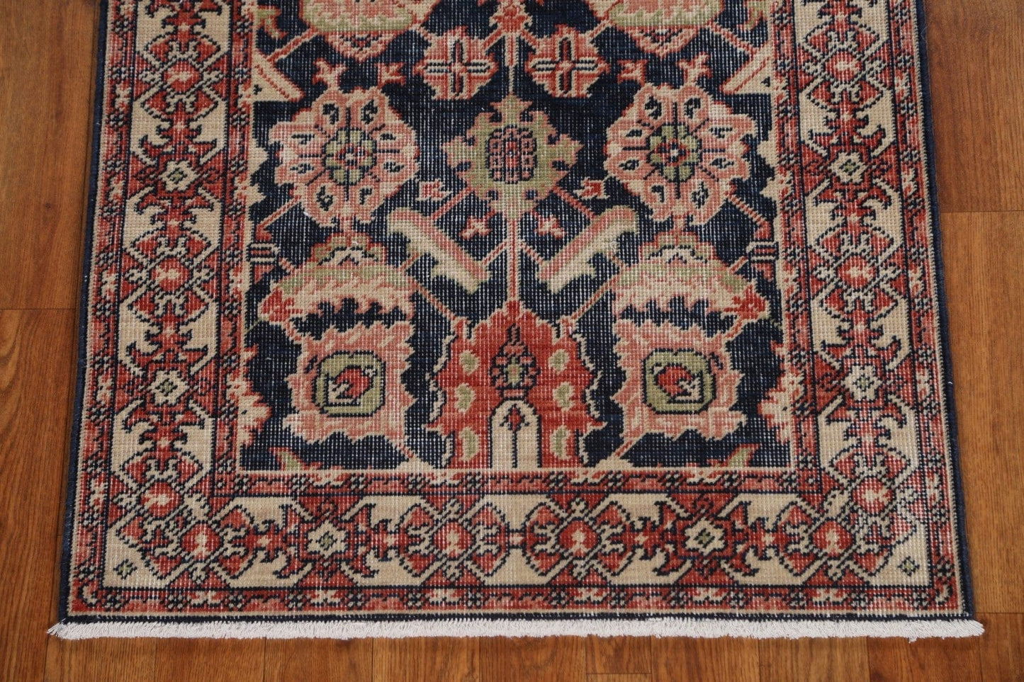 Hand-Knotted Ziegler Turkish Runner Rug 2x6