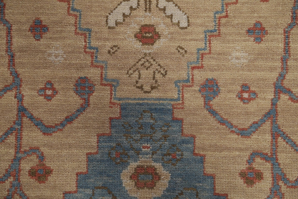 Hand-Knotted Heriz Serapi Turkish Runner Rug 2x6