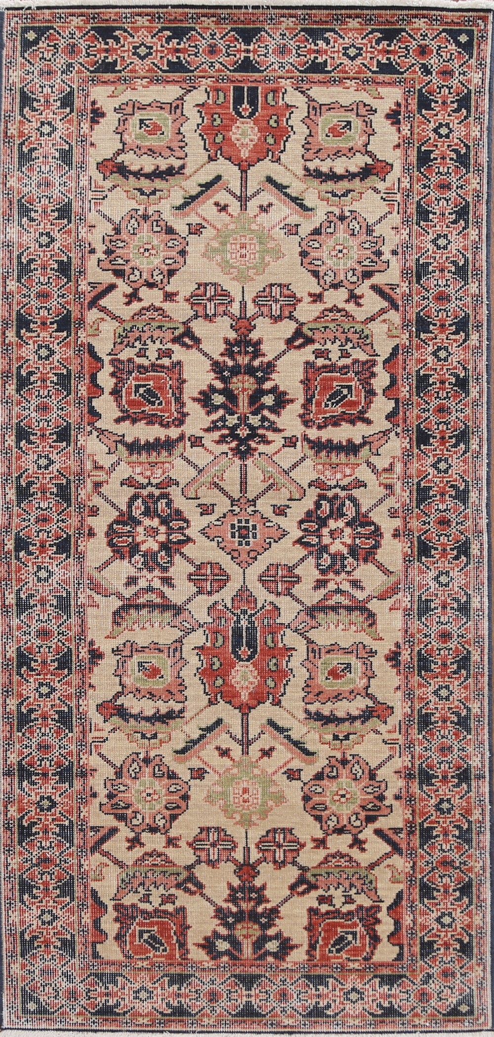 Handmade Ziegler Turkish Runner Rug 2x6