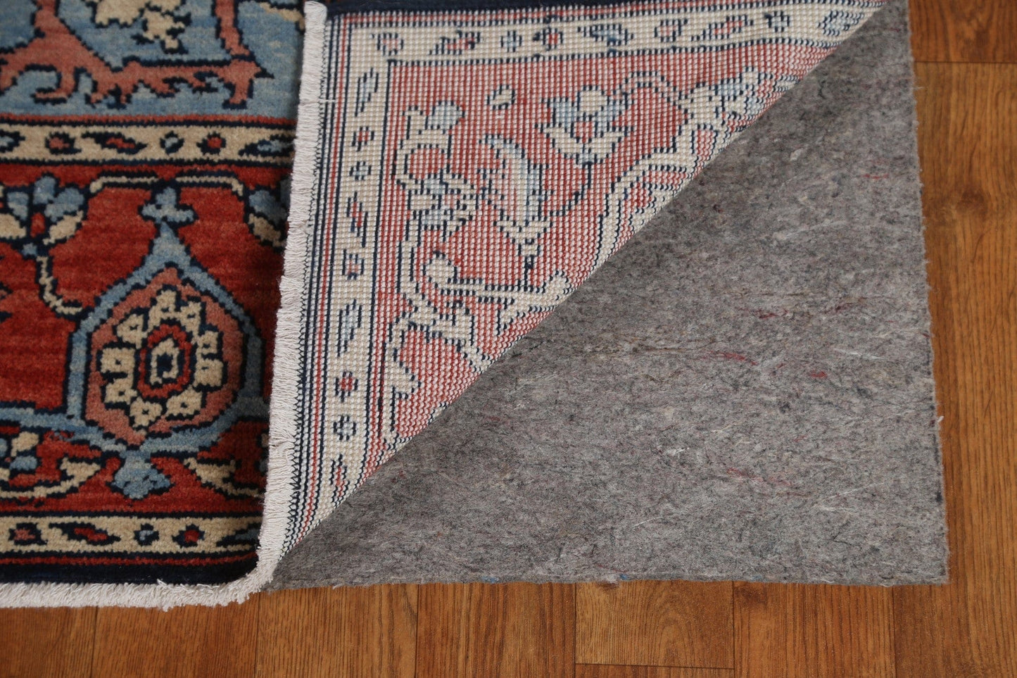 Hand-Knotted Heriz Serapi Turkish Wool Rug 5x7