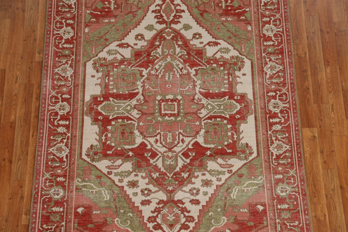 Handmade Heriz Serapi Turkish Wool Rug 5x7