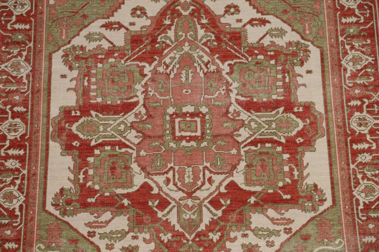 Handmade Heriz Serapi Turkish Wool Rug 5x7