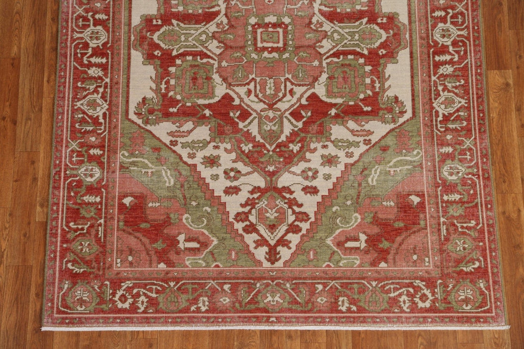 Handmade Heriz Serapi Turkish Wool Rug 5x7