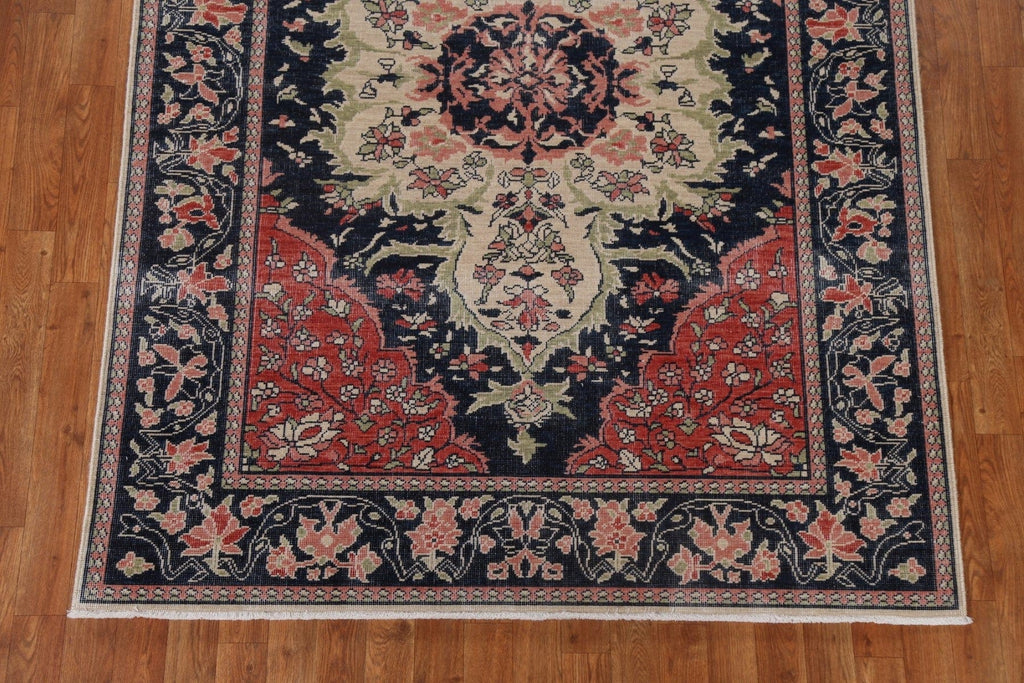 Hand-Knotted Wool Sarouk Farahan Turkish Rug 5x7