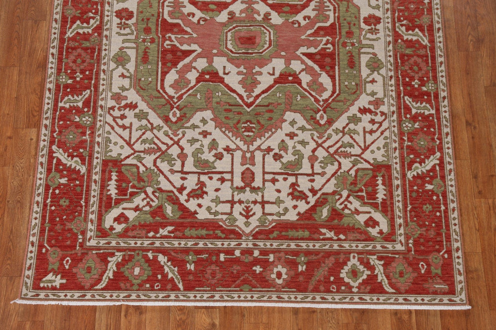 Handmade Heriz Serapi Wool Turkish Rug 5x7