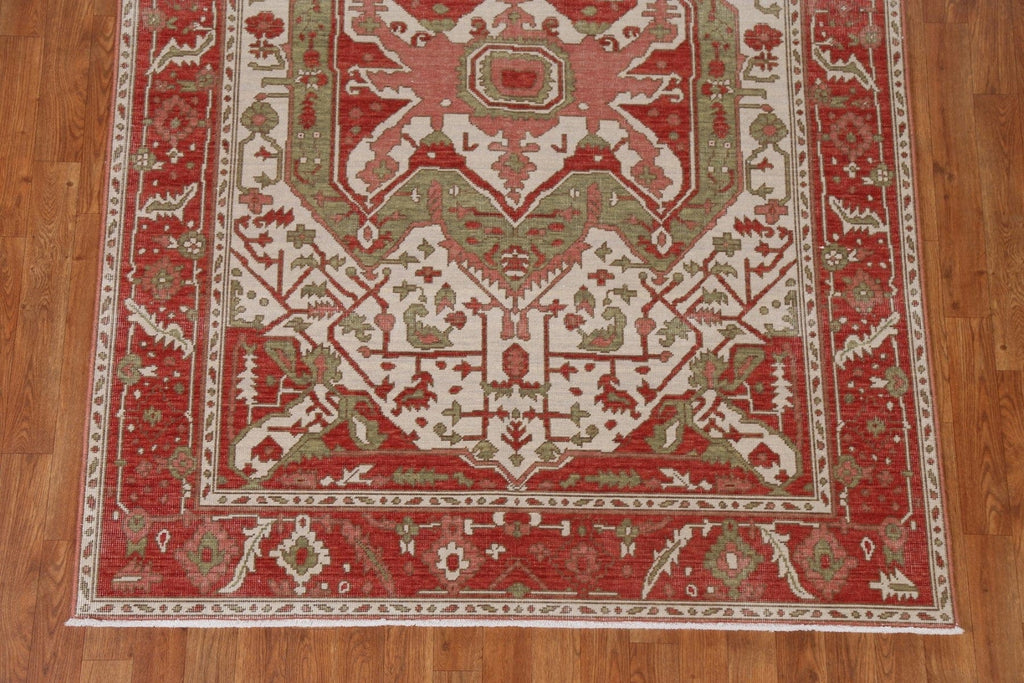 Handmade Heriz Serapi Turkish Wool Rug 5x7