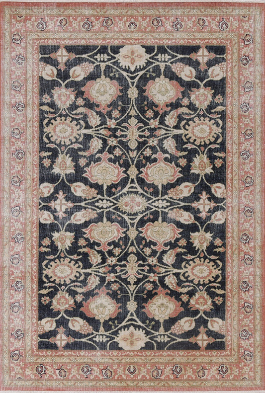 Hand-Knotted Wool Ziegler Oriental Area Rug 5x7