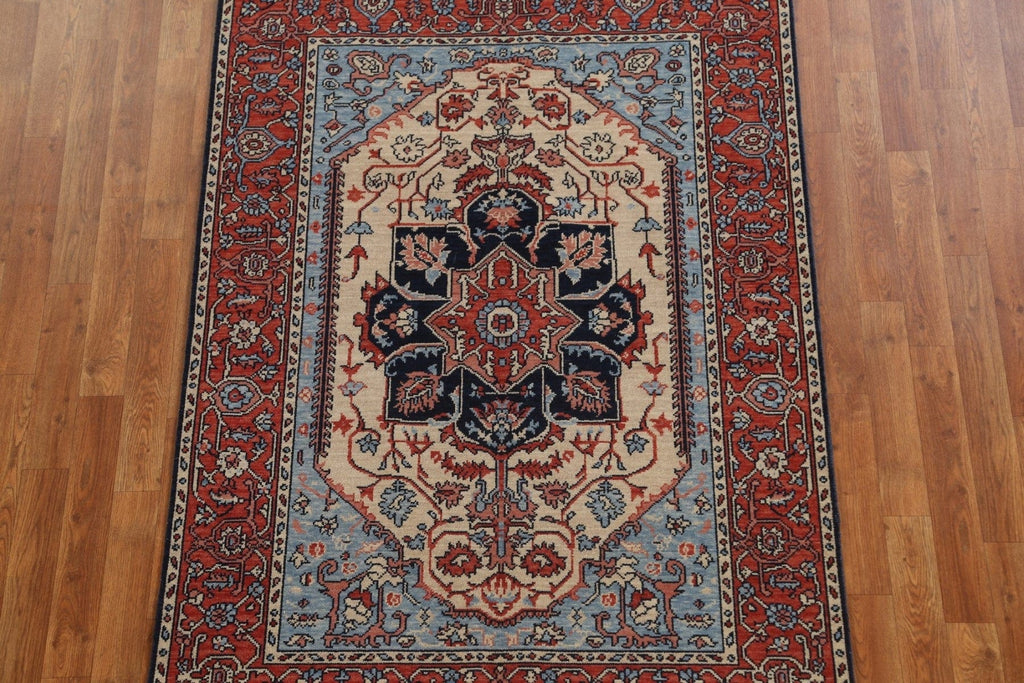 Heriz Serapi Turkish Area Rug 4x6