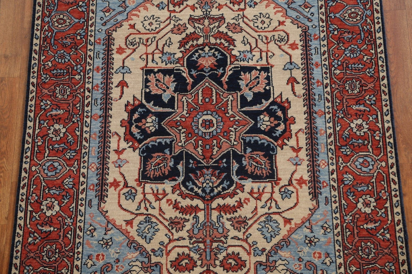 Heriz Serapi Turkish Area Rug 4x6