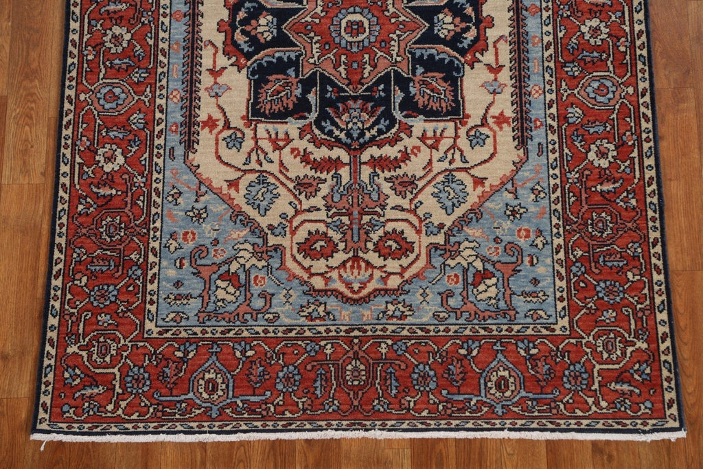 Heriz Serapi Turkish Area Rug 4x6