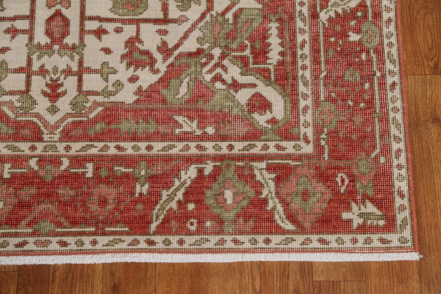 Hand-Knotted Heriz Serapi Turkish  Area Rug 4x6