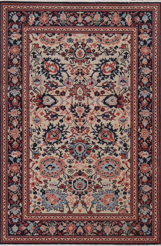 Hand-Knotted Wool Ziegler Turkish Area Rug 4x6