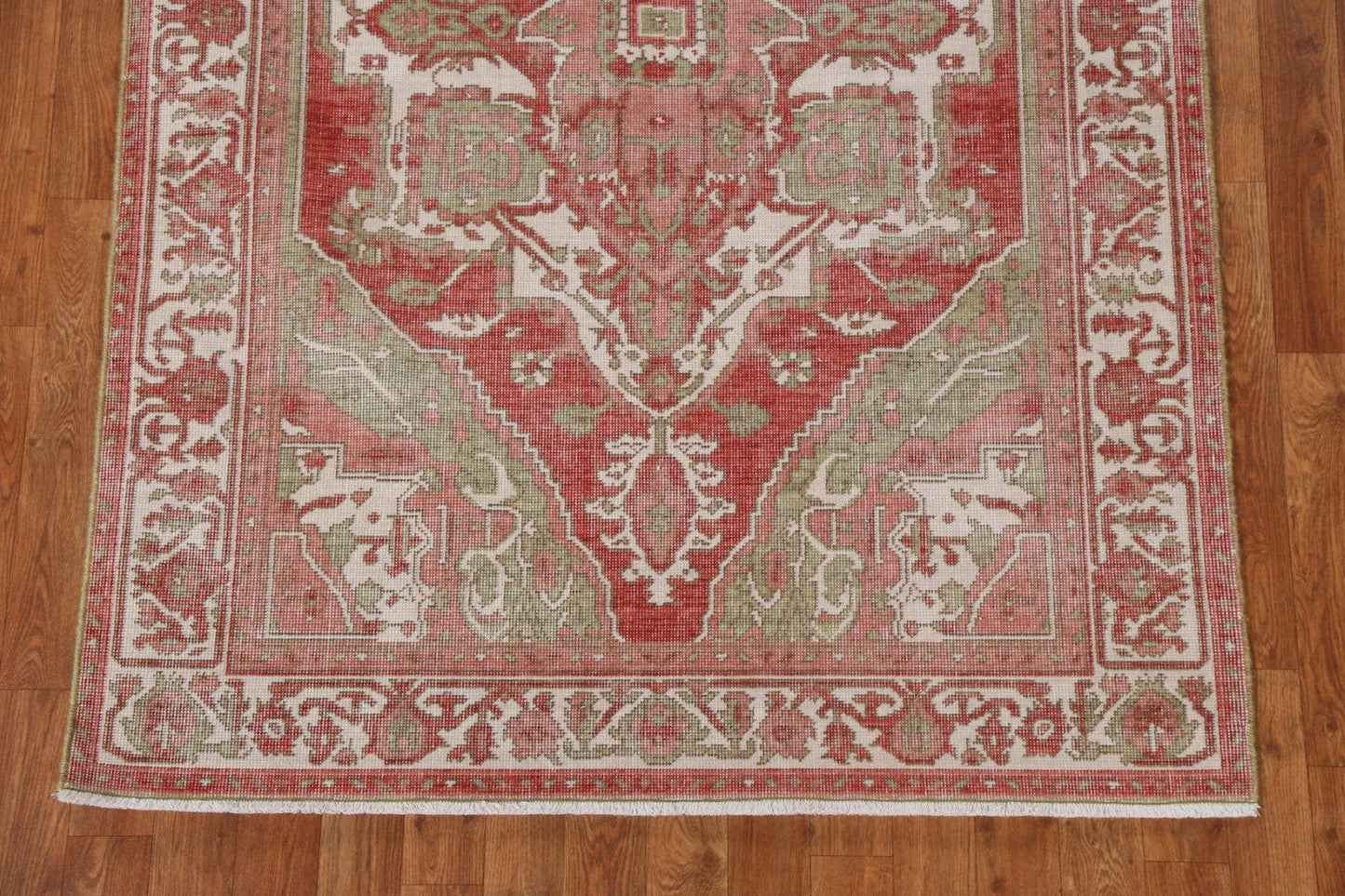 Geometric Heriz Serapi Turkish Area Rug 4x6