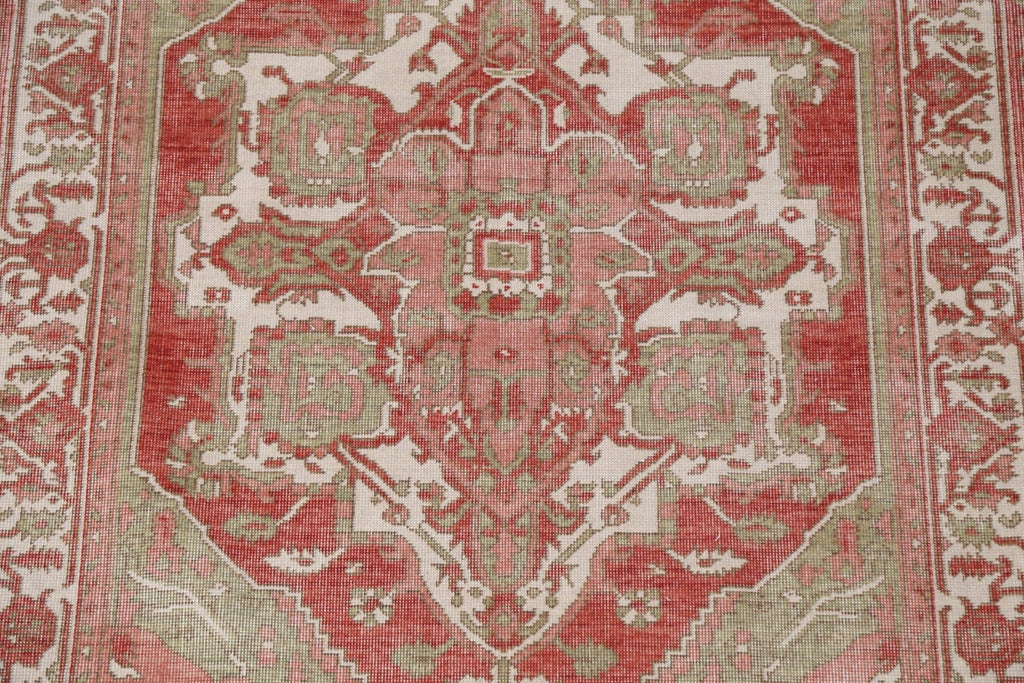 Geometric Heriz Serapi Turkish Area Rug 4x6