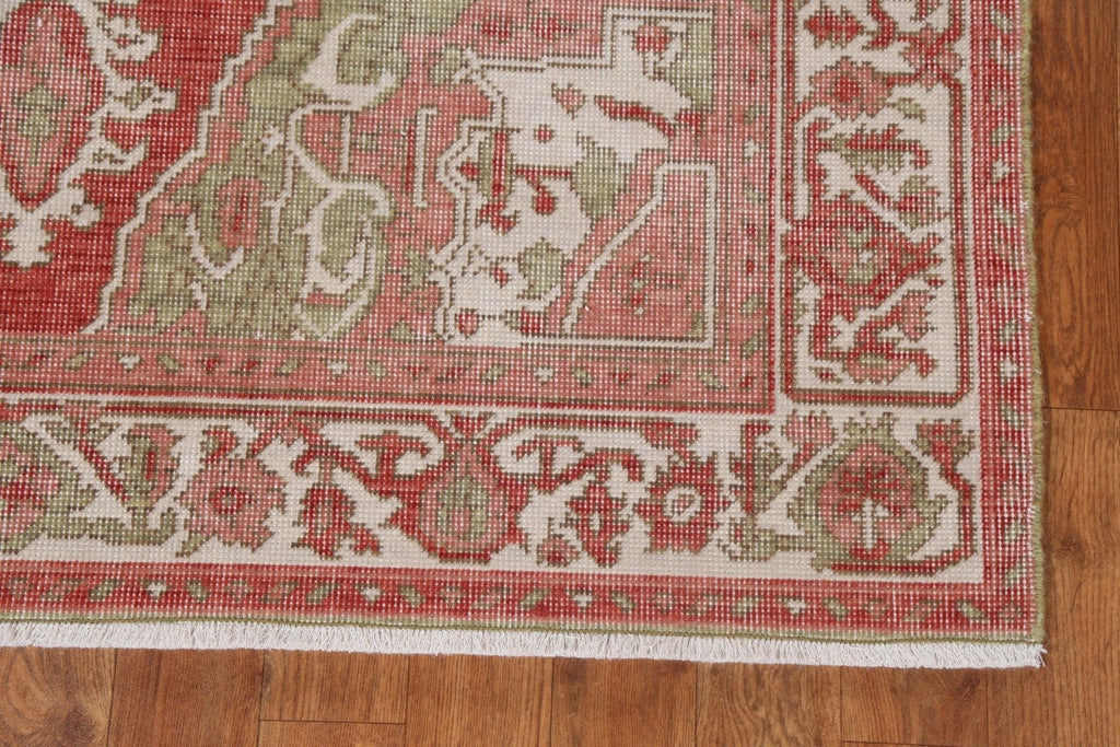 Geometric Heriz Serapi Turkish Area Rug 4x6