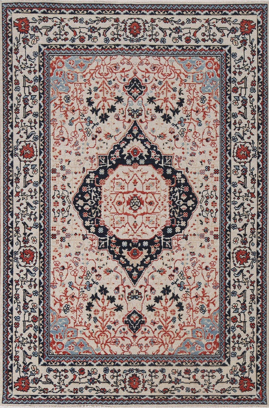 Handmade Kashan Mohtasham Turkish Area Rug 4x6