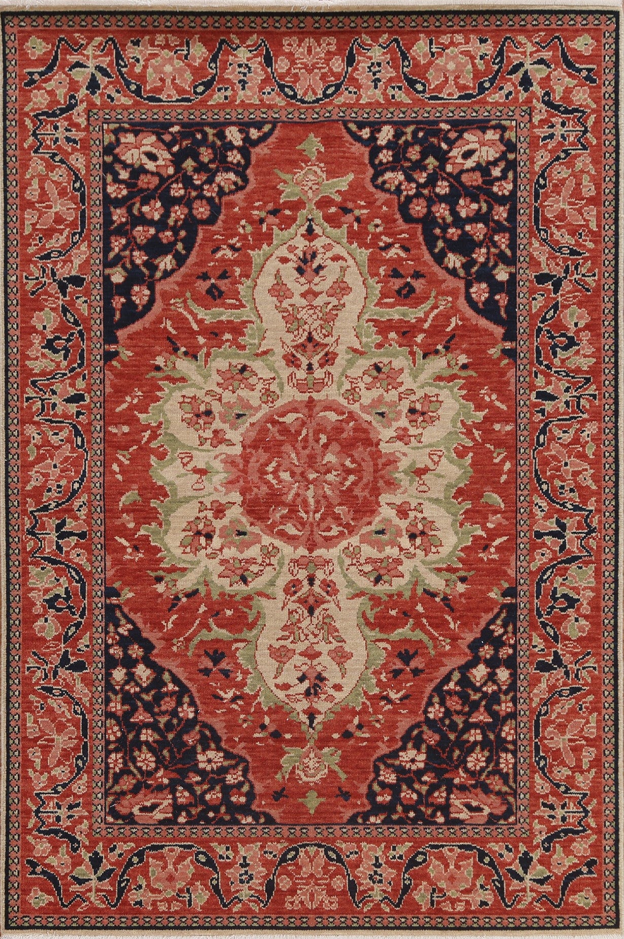 Handmade Sarouk Farahan Turkish Area Rug 4x6