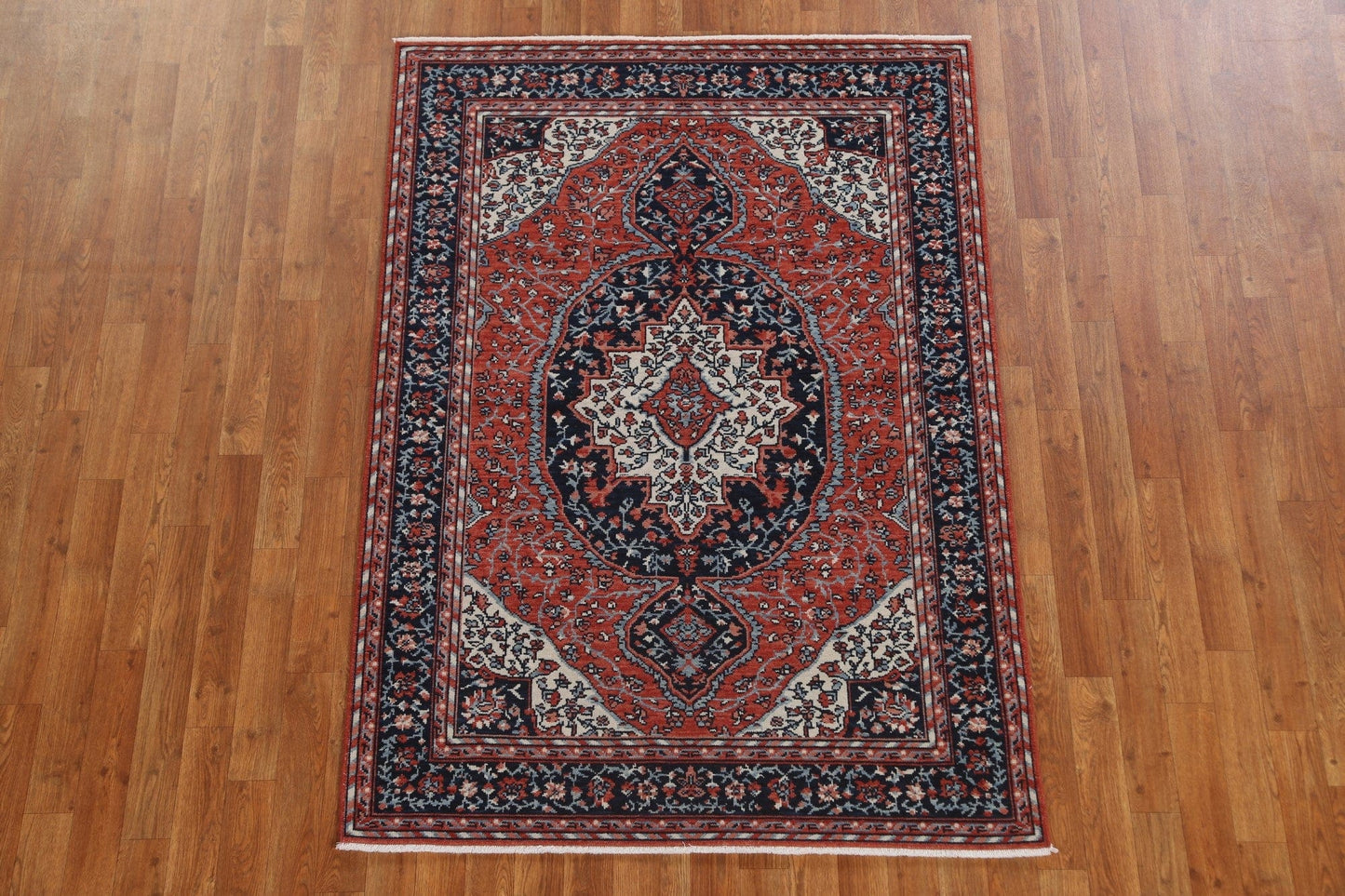 Floral Sarouk Farahan Turkish Area Rug 4x6