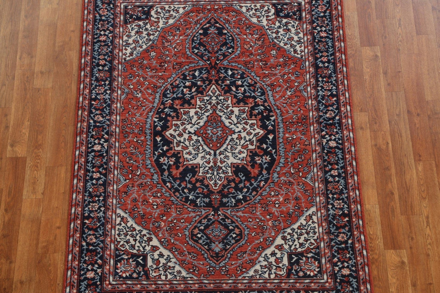 Floral Sarouk Farahan Turkish Area Rug 4x6