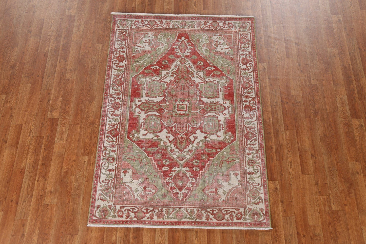 Handmade Heriz Serapi Turkish Area Rug 4x6