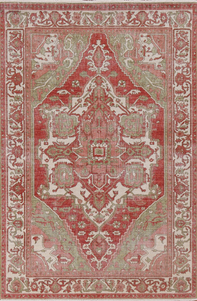 Handmade Heriz Serapi Turkish Area Rug 4x6