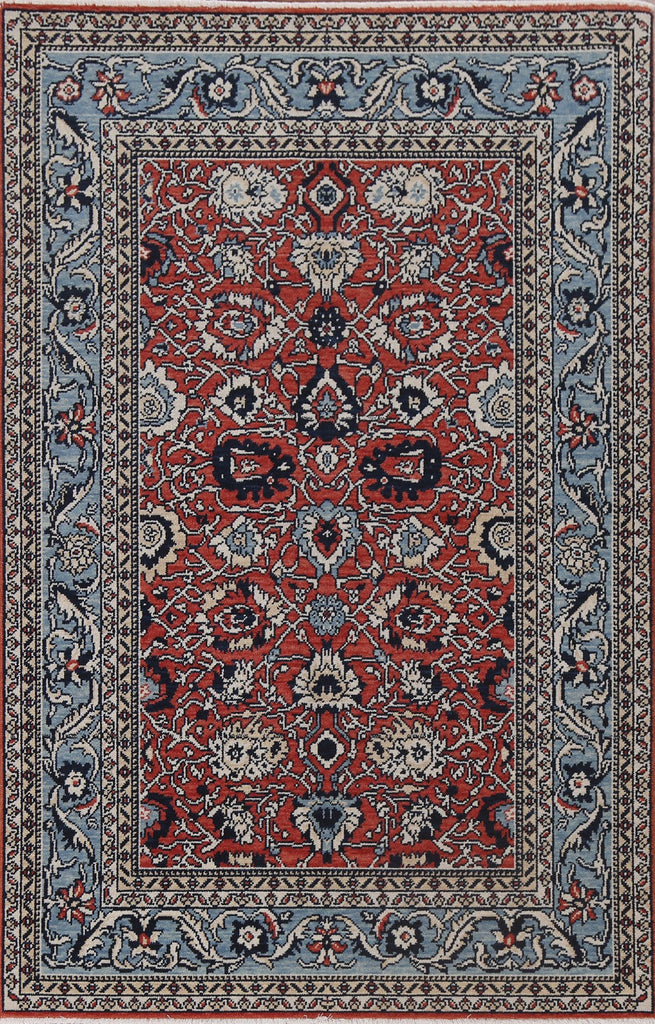 Handmade Red Ziegler Turkish Area Rug 4x6