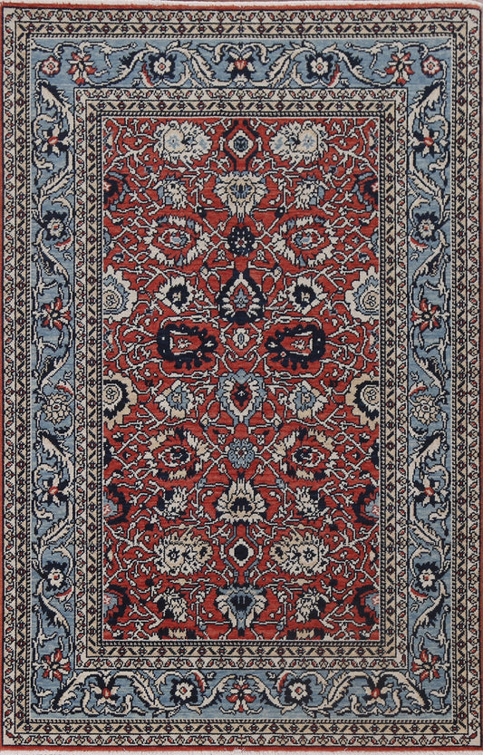 Handmade Red Ziegler Turkish Area Rug 4x6