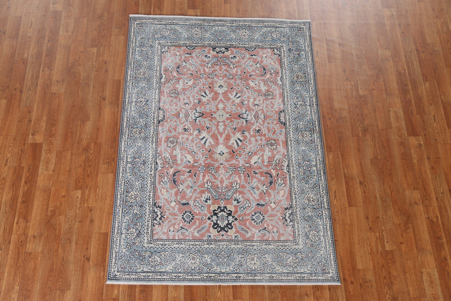 Handmade Wool Floral Ziegler Turkish Area Rug 4x6