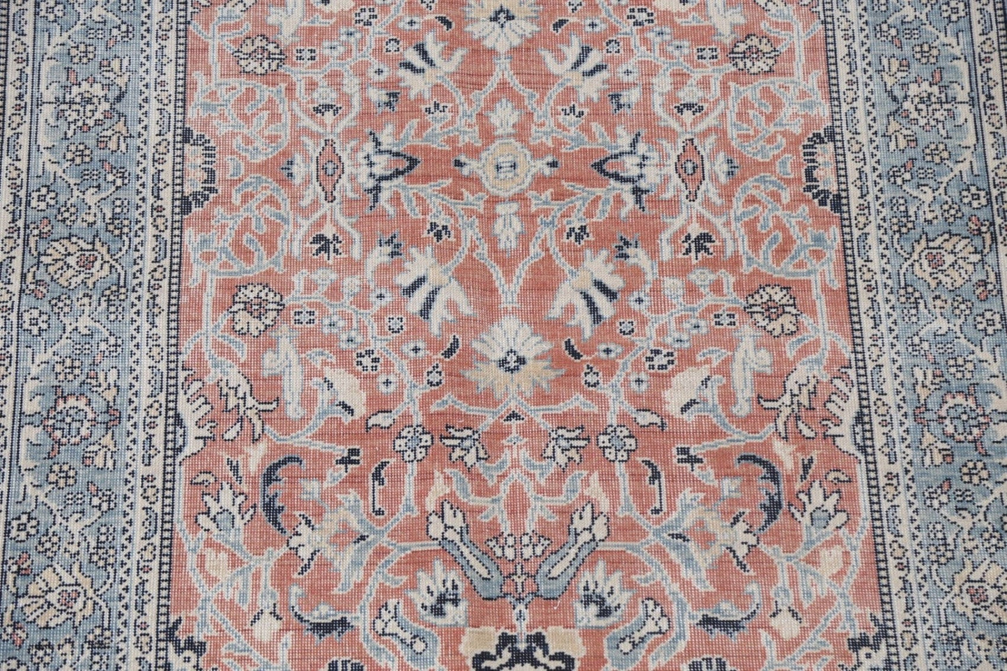 Handmade Wool Floral Ziegler Turkish Area Rug 4x6