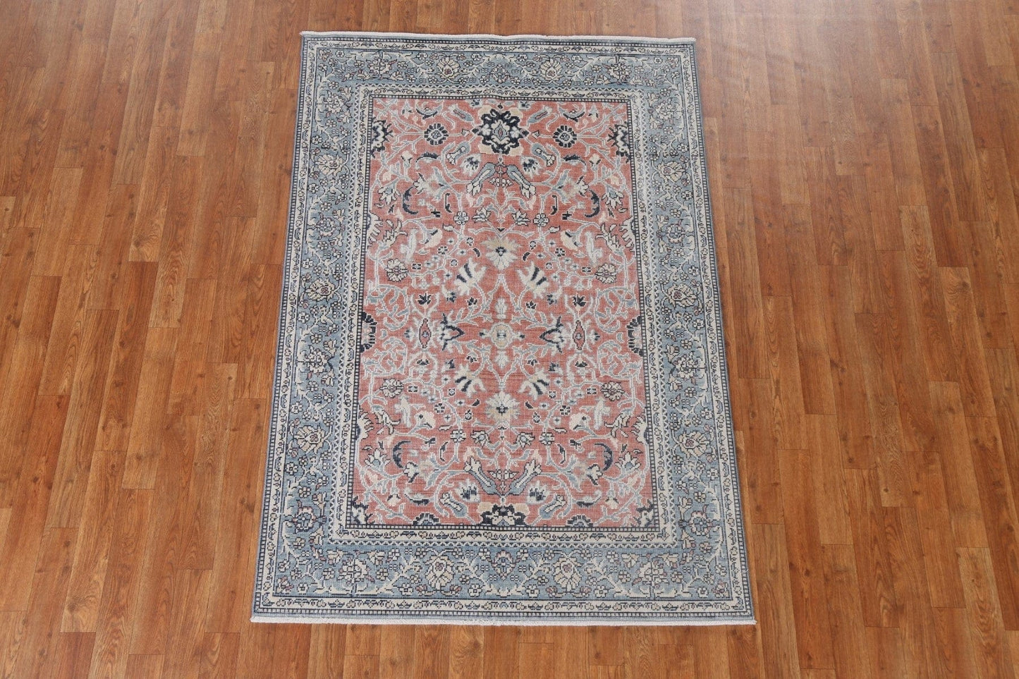 Floral Handmade Ziegler Turkish Wool Rug 4x6