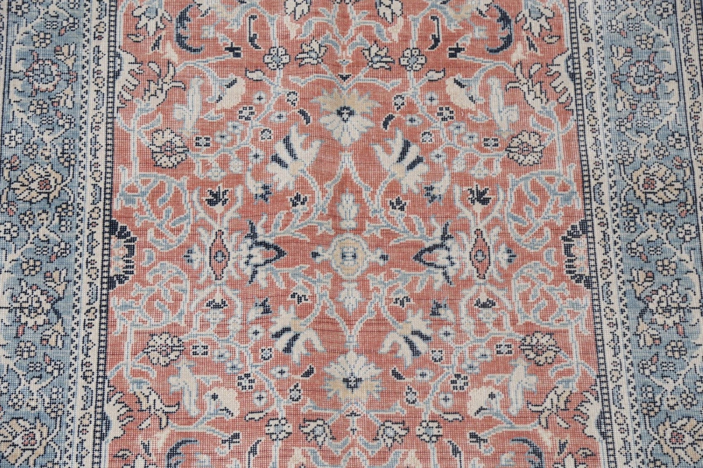 Floral Handmade Ziegler Turkish Wool Rug 4x6