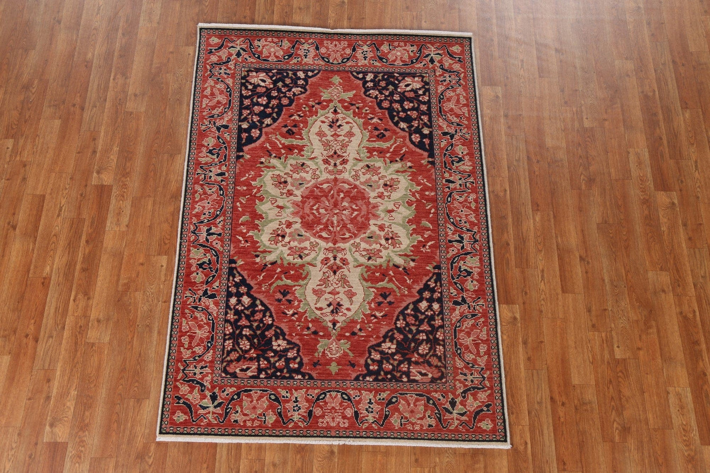 Floral Sarouk Farahan Turkish Area Rug 4x6