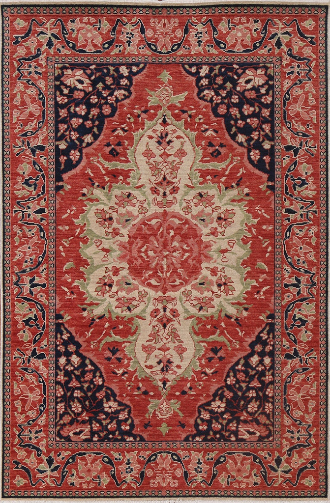 Floral Sarouk Farahan Turkish Area Rug 4x6