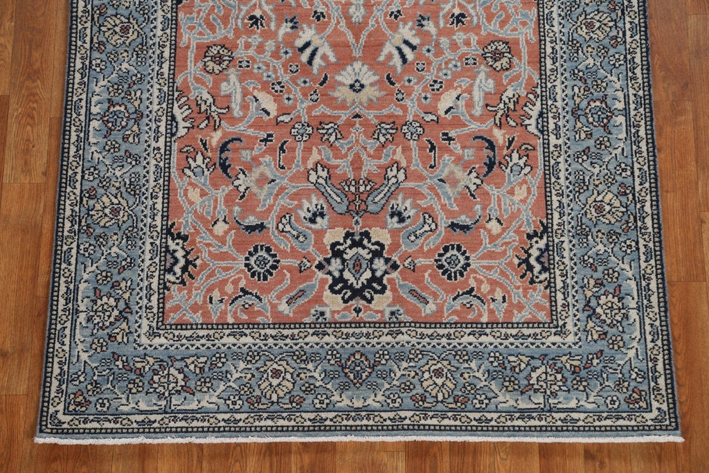 Hand-Knotted Floral Ziegler Turkish Wool Rug 4x6