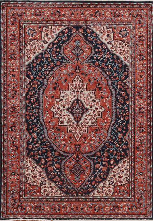 Handmade Floral Sarouk Farahan Turkish Area Rug 4x6