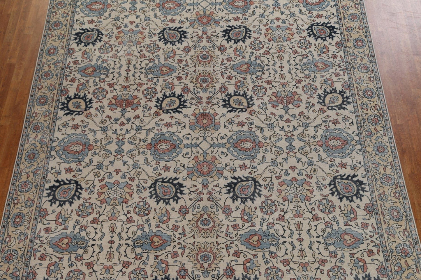 All-Over Floral Sultanabad Ziegler Turkish Area Rug 10x13