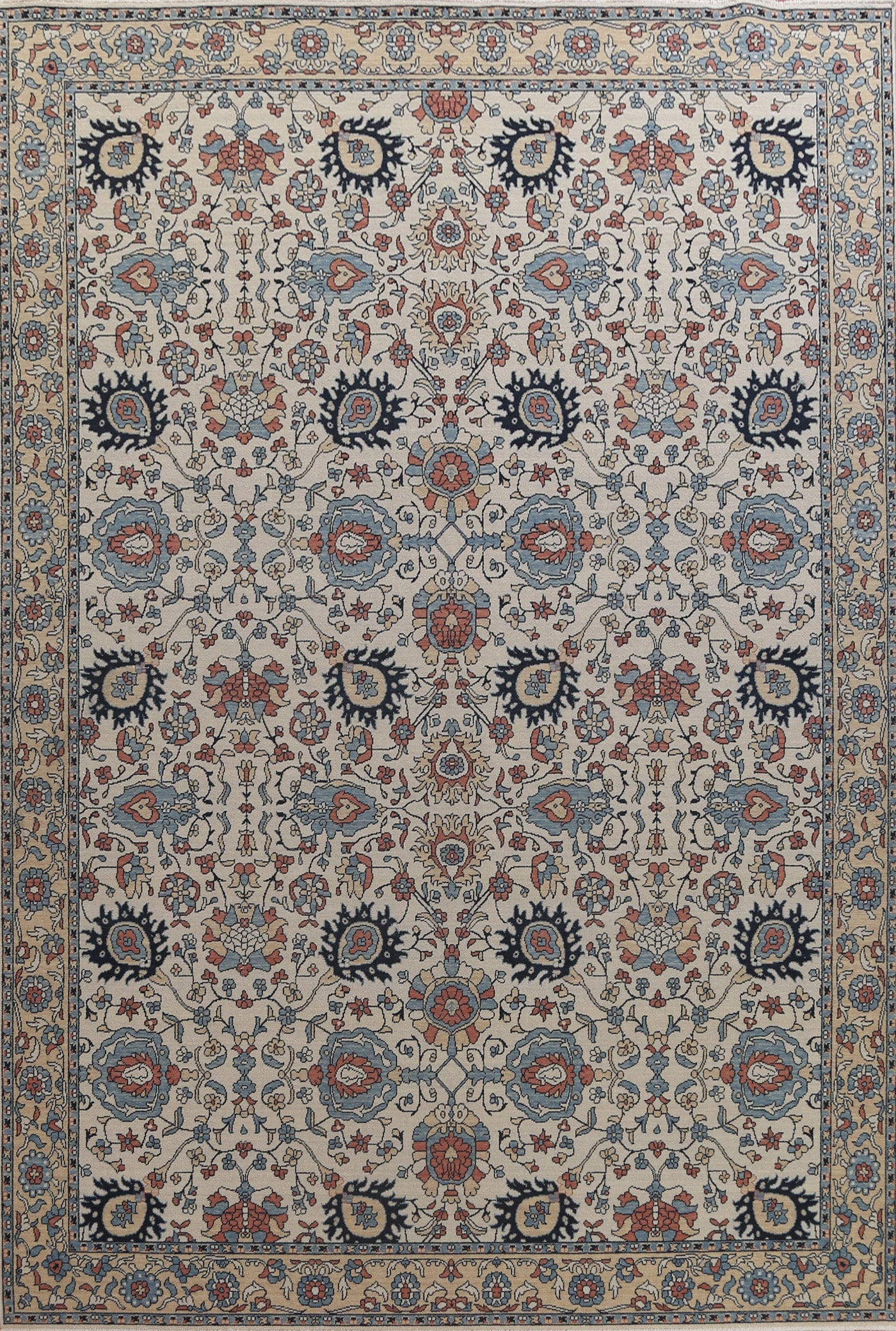 All-Over Floral Sultanabad Ziegler Oriental Area Rug 10x13