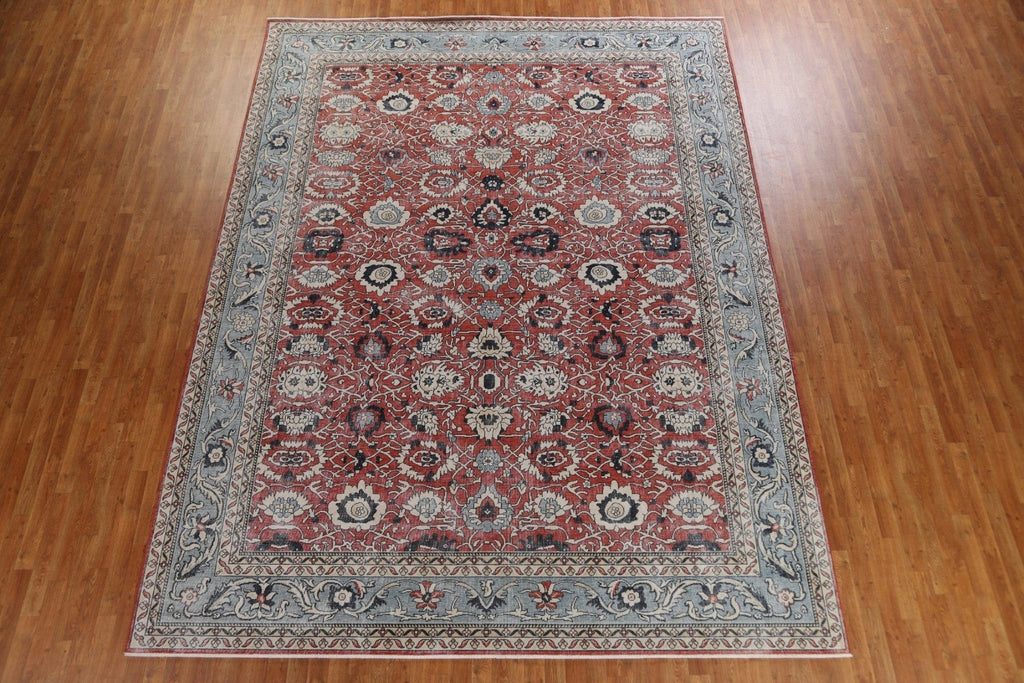 Red Floral Sultanabad Ziegler Turkish Area Rug 10x13