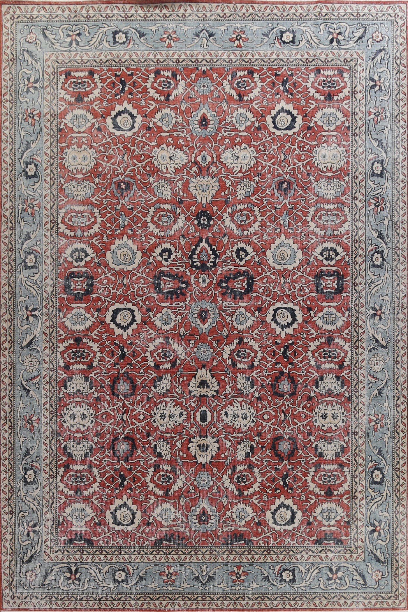 Red Floral Sultanabad Ziegler Turkish Area Rug 10x13