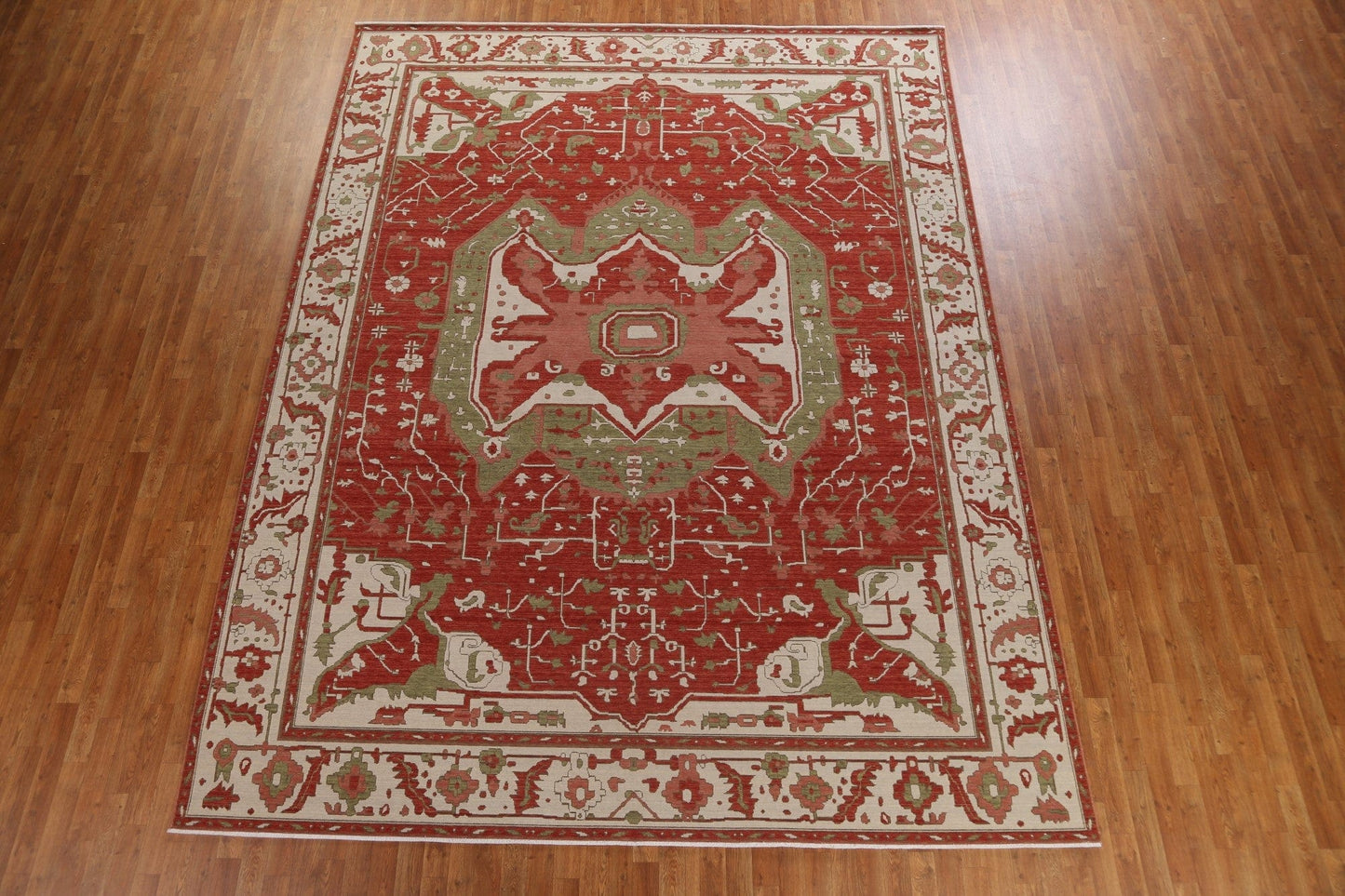 Handmade Wool Heriz Serapi Oriental Area Rug 10x13