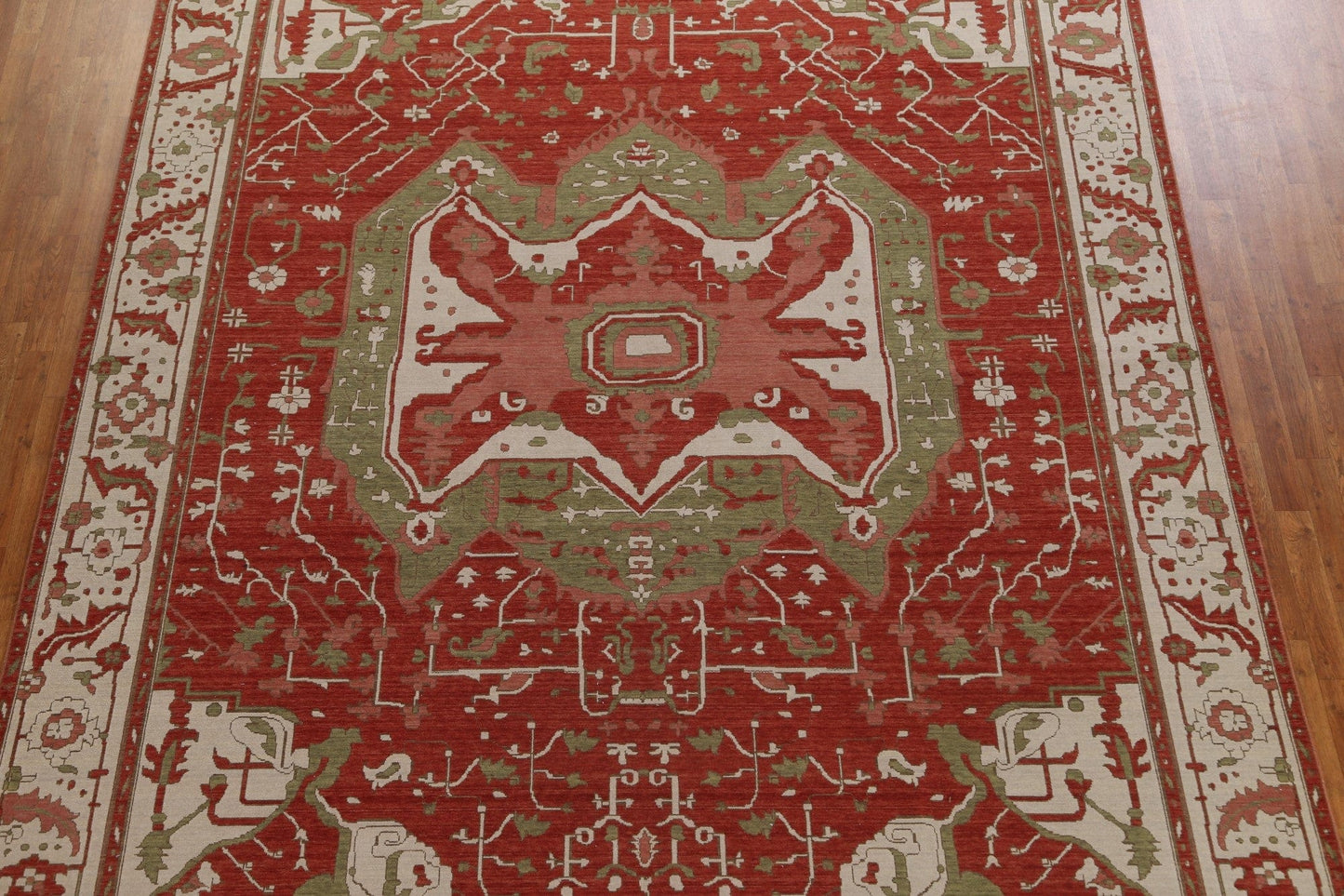 Handmade Wool Heriz Serapi Oriental Area Rug 10x13